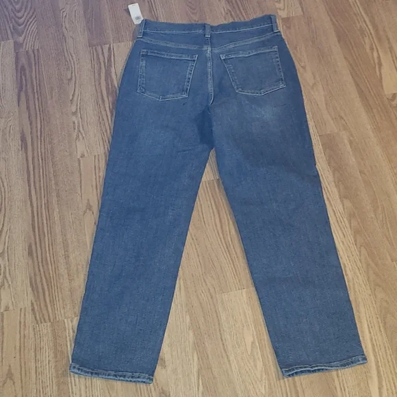 New Old Navy  distressed SKI-HI STRAIGHT button fly  jeans sizes 6 - Picture 7 of 8